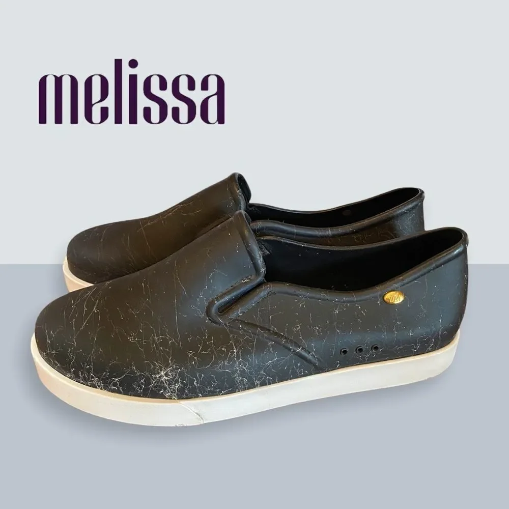Mel Dreamed by Melissa Black Slip-on Sneakers 10